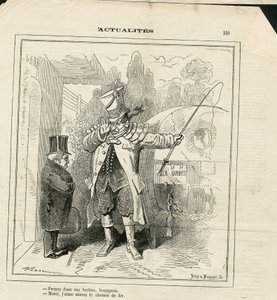 Illustrasjon av Hadol (1835-1875) i Le Charivari av Paul Hadol