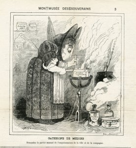 Illustrasjon av Hadol (1835-1875) i The Charivari av Paul Hadol