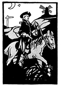 Highwayman (gravering) av Paul Hardy