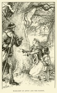 Margaret av Anjou og banditten (gravering) av Paul Hardy