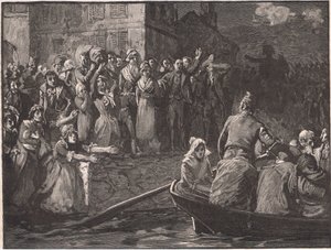Retreat av royalistene fra Toulon AD 1793 av Paul Hardy