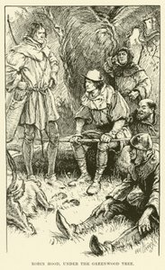 Robin Hood, under Greenwood-treet (gravering)