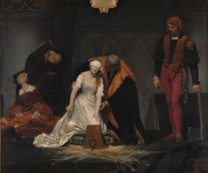 Henrettelsen av Lady Jane Grey, 1833 av Paul Delaroche