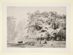 Skog nær Fontainebleau av Paul Huet