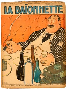 Cover av "" La Baionnette"", Satirical in Colors av Paul Iribe