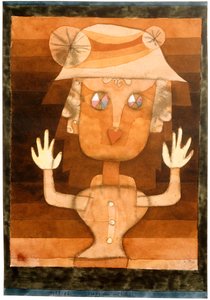 En dukke, 1923. av Paul Klee