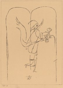 Et geni serverer en liten frokost av Paul Klee
