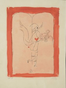 Et geni serverer en liten frokost, 1920. av Paul Klee