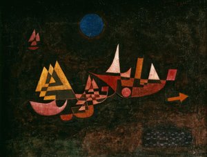 Avgang av skipene av Paul Klee
