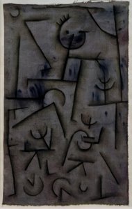 Bacchanal i rødvin av Paul Klee