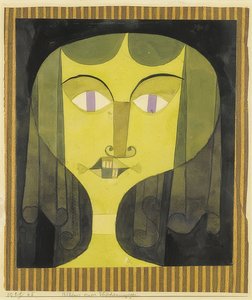 Portrett av en fiolettøyd kvinne. 1921/65 av Paul Klee