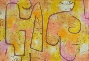 Dame og mote. 1938 av Paul Klee