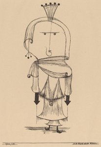 The Witch with a Comb, 1922. av Paul Klee
