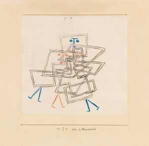 Tre i forvirring, 1930. av Paul Klee