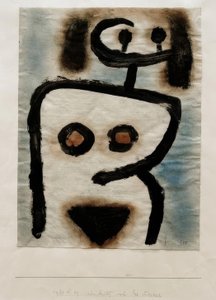 Et ansikt også av kroppen av Paul Klee