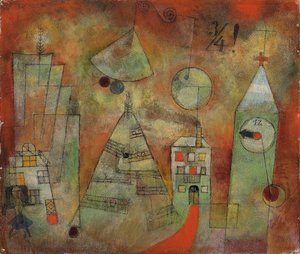 Skjebnetime klokken kvart på tolv; Skjebnetimen kvart på tolv av Paul Klee