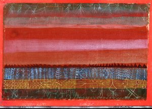 Flatt landskap av Paul Klee