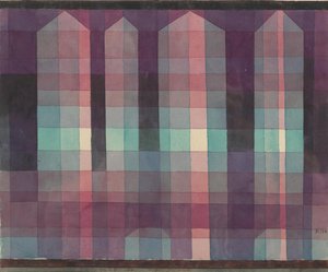 Fire tårn, 1923. av Paul Klee