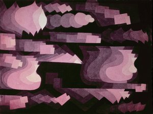 Fuge i rødt av Paul Klee