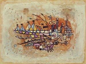 Havnescene av Paul Klee