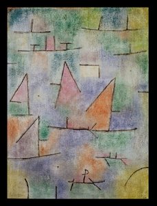 Havn med seilskuter av Paul Klee