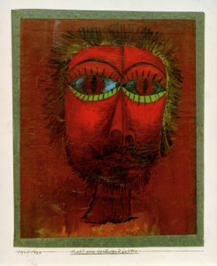 Hodet til en kjent raner av Paul Klee