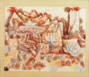 Landskap med agave av Paul Klee
