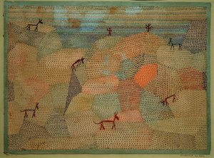 Landskap med esler av Paul Klee