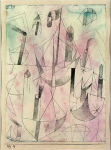 Liten dampbåtfantasi av Paul Klee