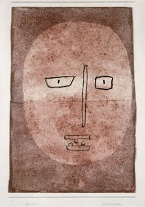 Maske med tre tenner av Paul Klee