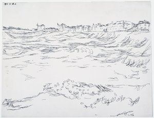 Munich Bay, Military Dugouts, mot et bakteppe av de første husene i Milbertshofen av Paul Klee