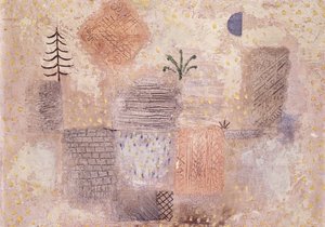 Park med den kule Crescent; Park mit dem kuhlen Halbmond av Paul Klee