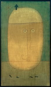 Paul Klee, fryktens maske / maleri, 1932 av Paul Klee