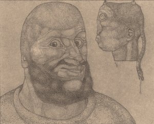 Perseus Wit har seiret over sorgen [Perseus-The Triumph of Brain over Body], 1904. av Paul Klee