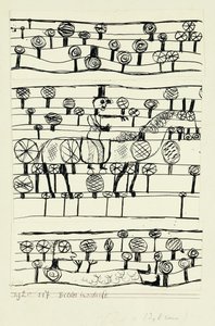 piktografi; Bilder inskripsjon av Paul Klee