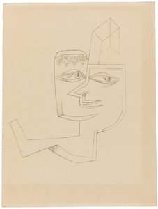 Portrett av en kul kvinne, 1919. av Paul Klee