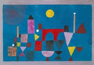 Rød bro. 1928 av Paul Klee