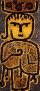 liten grønn kjøpmann; Liten frukthåndterer av Paul Klee