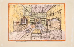 Space of the Houses, 1921. av Paul Klee