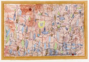 Sparsomt løvverk; Sparlich Belaubt av Paul Klee