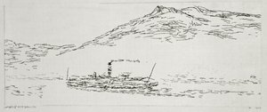 Dampbåt på Tordenhavet av Paul Klee