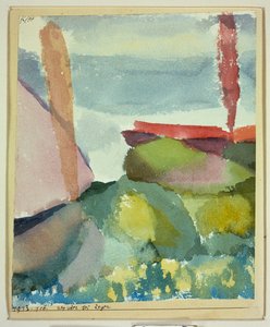 Sjøkanten i regnet av Paul Klee