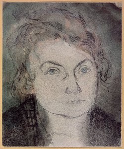 Uten tittel (Lily Klee-Stumpf) (1876-1946) ca. 1906 (blyant og akvarell på papir) av Paul Klee