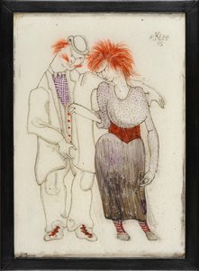 Verkommennes Paar Dårlig kjønnspar, 1905. av Paul Klee