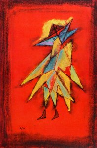 Visionary Birdman, ca. 1930 (olje på lerret) av Paul Klee