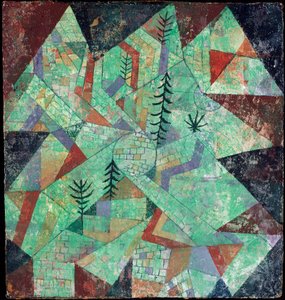 Wald bau (trekonstruksjon) av Paul Klee