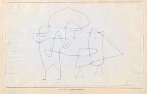 En gruppe stengt Enlacés en un groupe, 1930. av Paul Klee