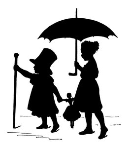 Silhouette av Paul Konewka (litho)