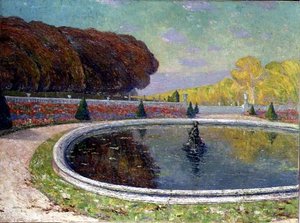 The Grand Bassin (olje på lerret) av Paul Leduc