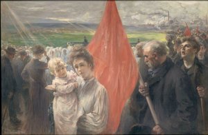 En streik ved Saint-Ouen, 1908.